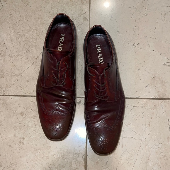 Prada leather derby oxfords - Picture 2 of 10
